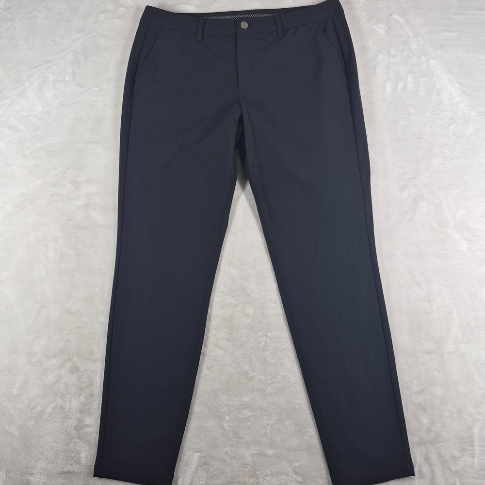 Primo Golf Pants Men's 36x30.5 Black Performance Casual‎ Comfort Travel Trousers